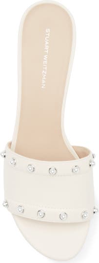 Faux Pearl Slide Sandal