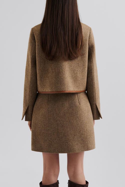 Malina Ninette Dressed Wool Jacket In Brown