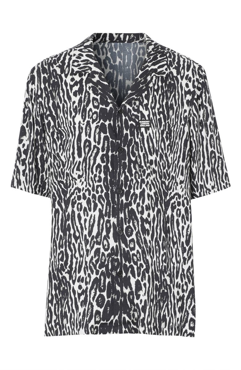 Burberry Radley Short Sleeve Button-Up Shirt, Alternate, color, 