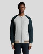 Lyle & Scott Interlock Contrast Raglan Bomber Jacket
