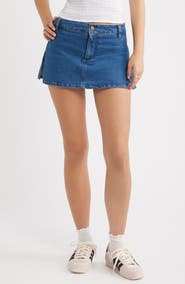BP. Side Slit Denim Skort