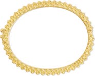 Sterling Forever Karis Textured Bangle Bracelet