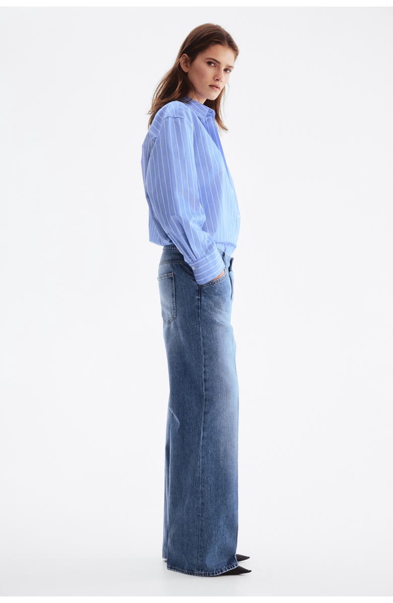 H&M Crease-leg Jeans, Alternate, color, Denim Blue