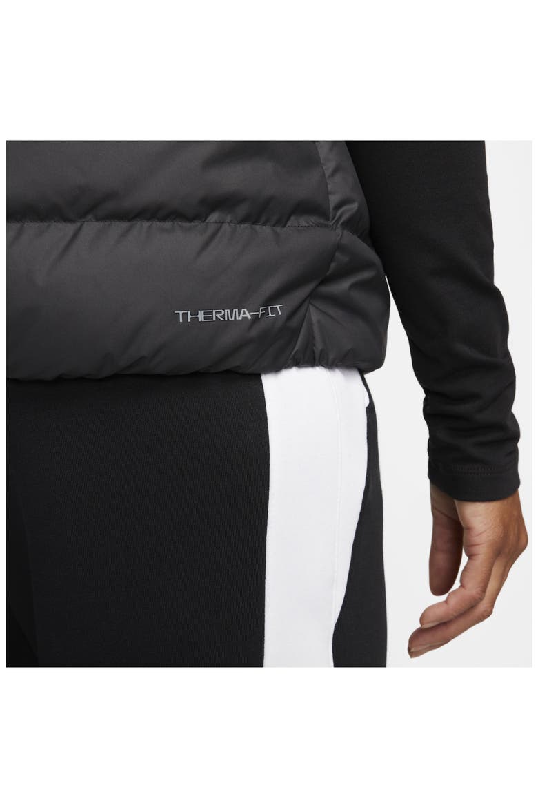 Sportswear Therma-FIT Windrunner 550-Fill Power Down Vest, Alternate, color, BLACK/ BLACK/ WHITE