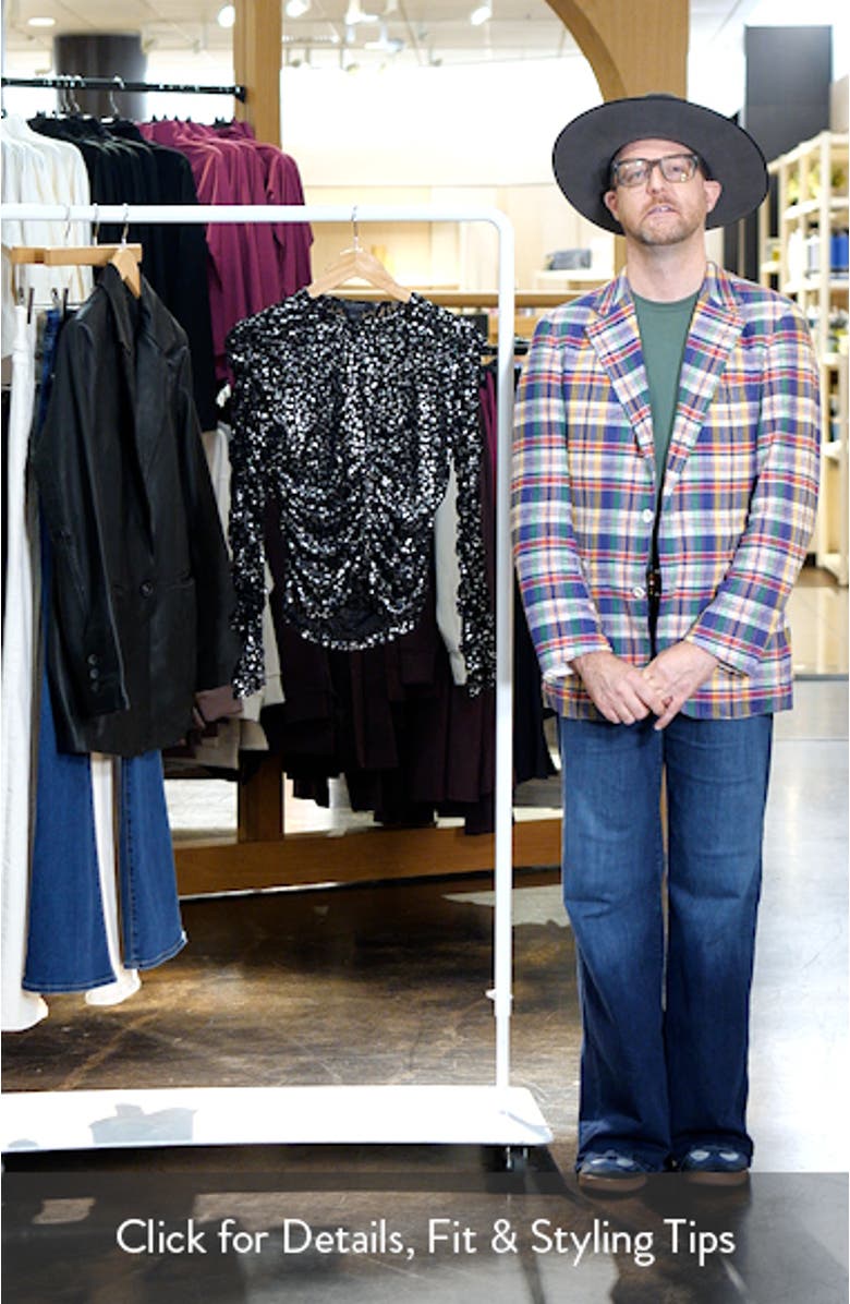 Eris Leppo Metallic Abstract Print Knit Top, sales video thumbnail