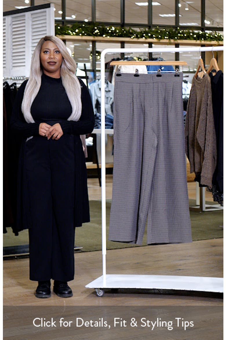 Tiana Houndstooth Check Wide Leg Pants video