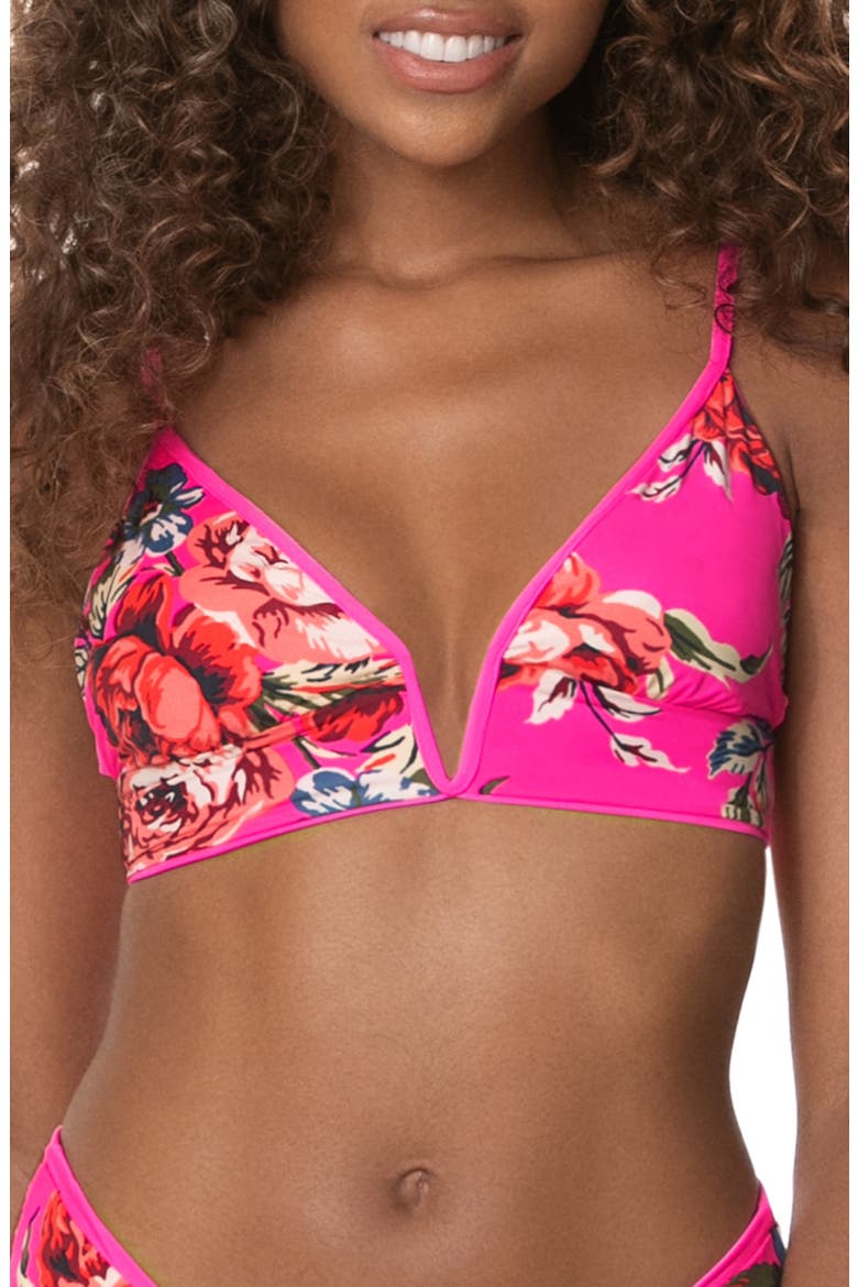 Parade Reversible V-Wire Bikini Top, Alternate, color, PINK