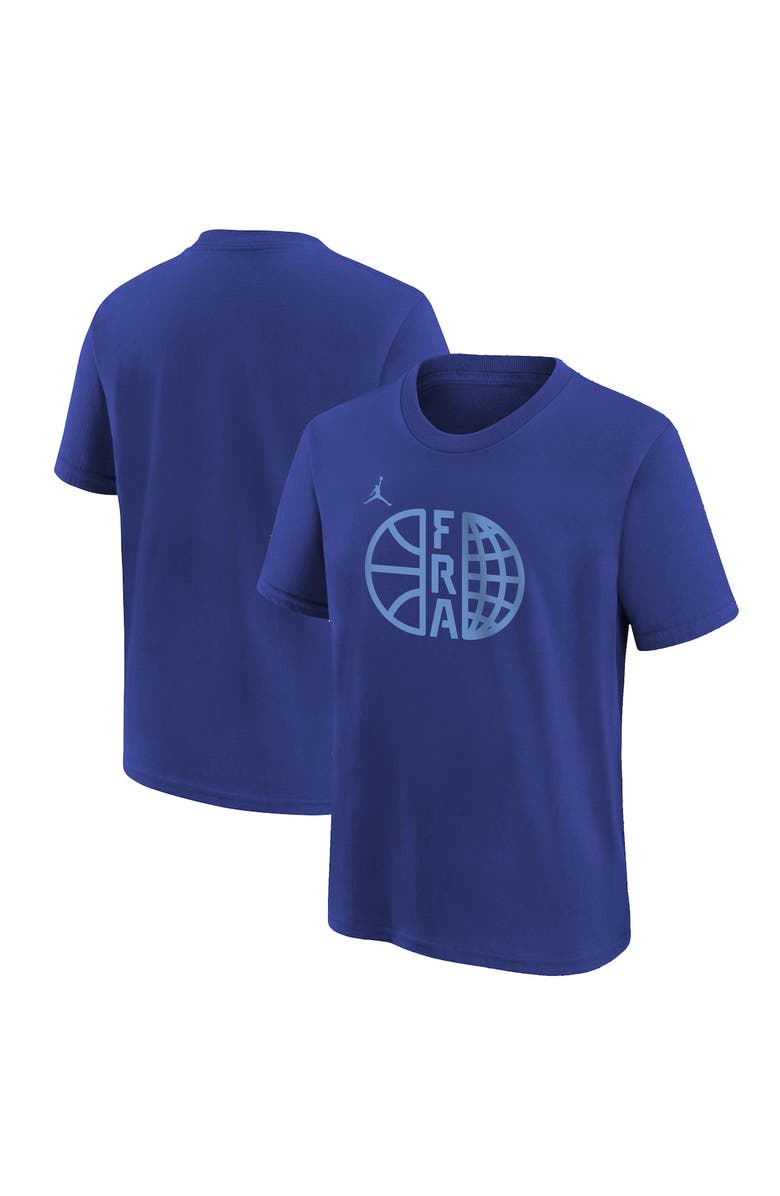Jordan Brand Youth Jordan Brand Royal France Basketball Legend Performance T-Shirt, Main, color, 