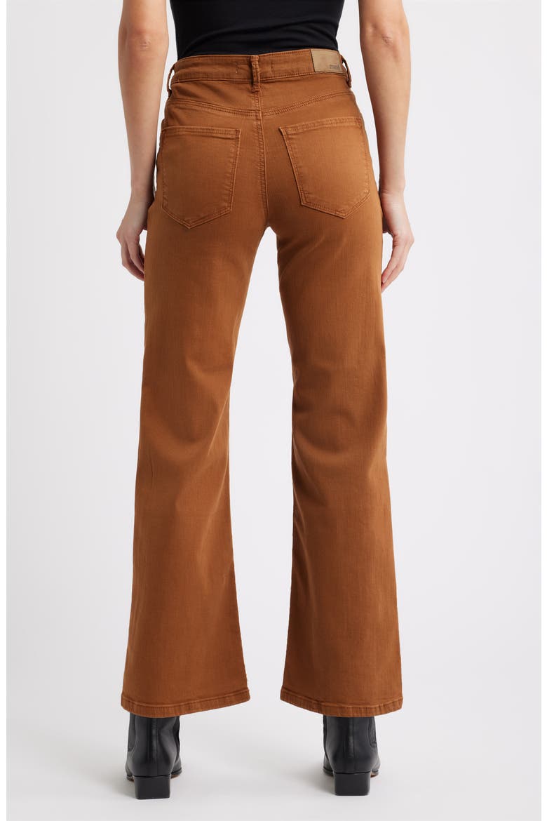 Alena High Waist Wide Leg Jeans, Alternate, color, CAMEL FLEX BLUE