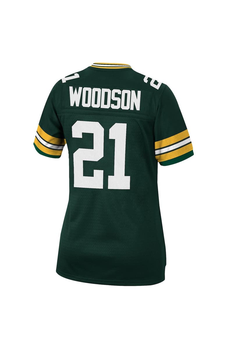 Mitchell & Ness Women's Mitchell & Ness Charles Woodson Green Green Bay Packers 2010 Legacy Replica Player Jersey, Alternate, color, Green