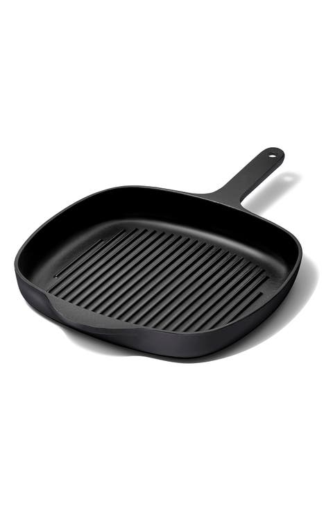 10.5-Inch Enameled Cast Iron Grill Pan