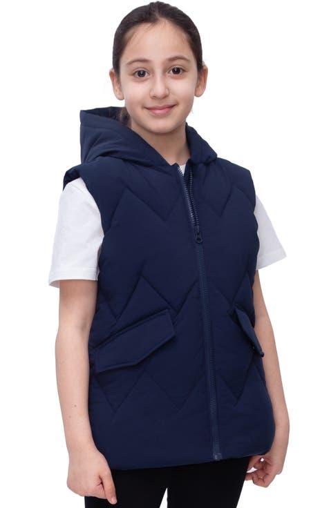 Kids' Hooded Puffer Vest
