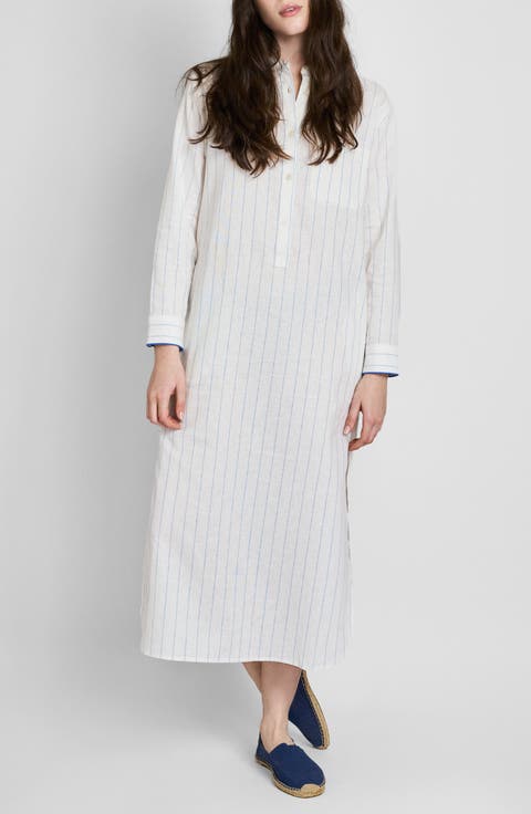 Linen-Cotton Georgia Kaftan