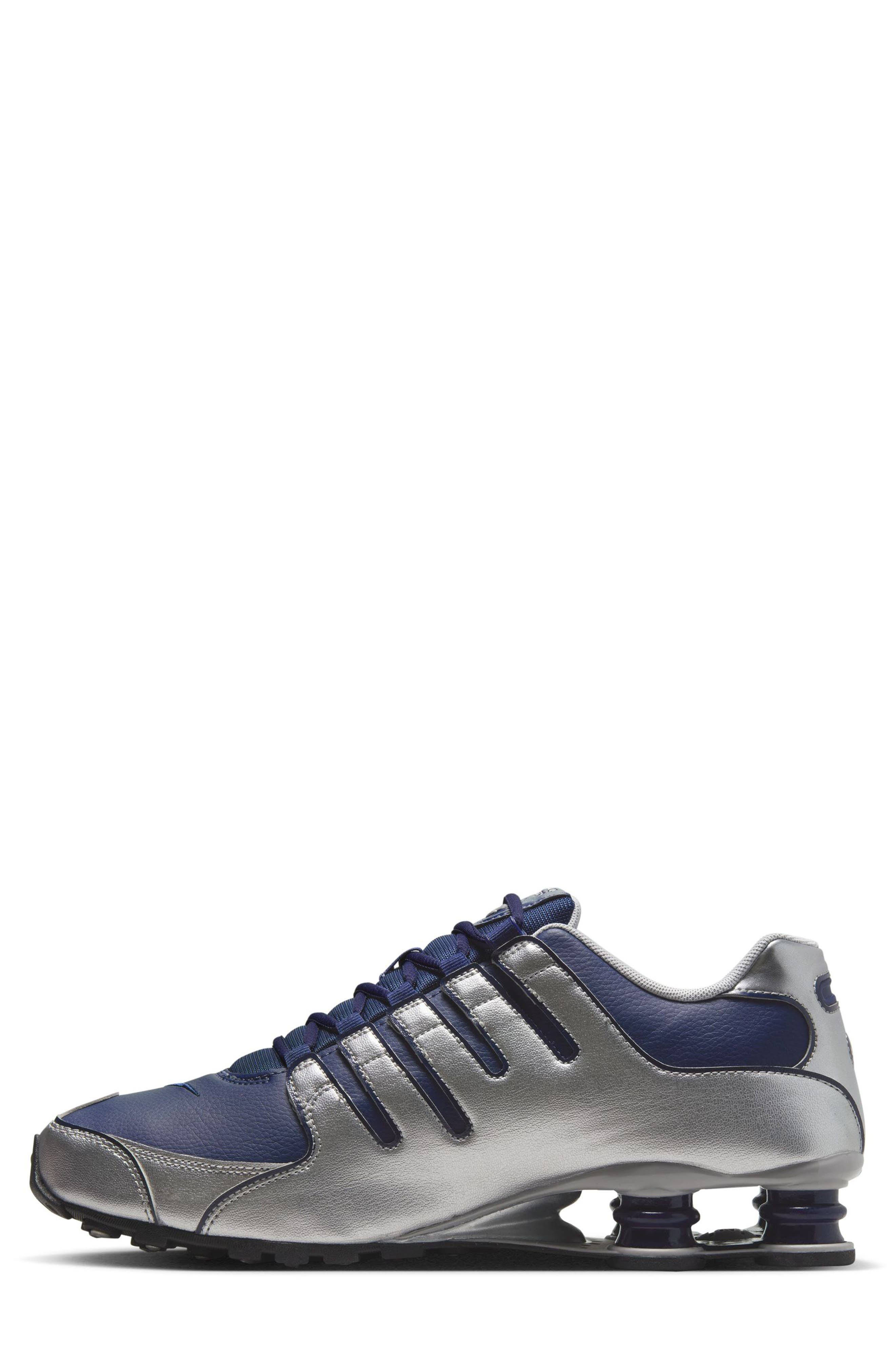 Shox NZ Sneaker, Alternate, color, MIDNIGHT NAVY/ BLACK