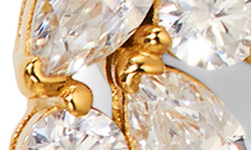 NADRI NADRI SAVANNAH CUBIC ZIRCONIA & PEARL LINEAR DROP EARRINGS 