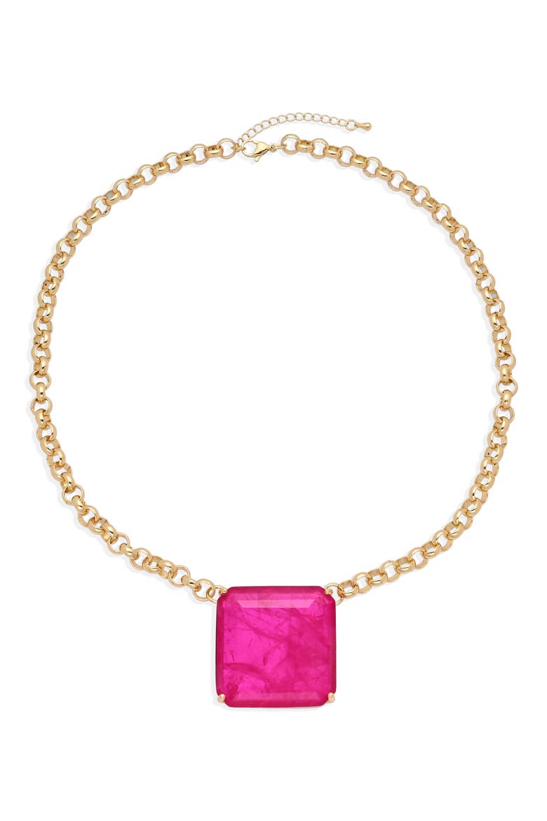 Rouge Royale Crystal Pendant Necklace, Alternate, color, GOLD