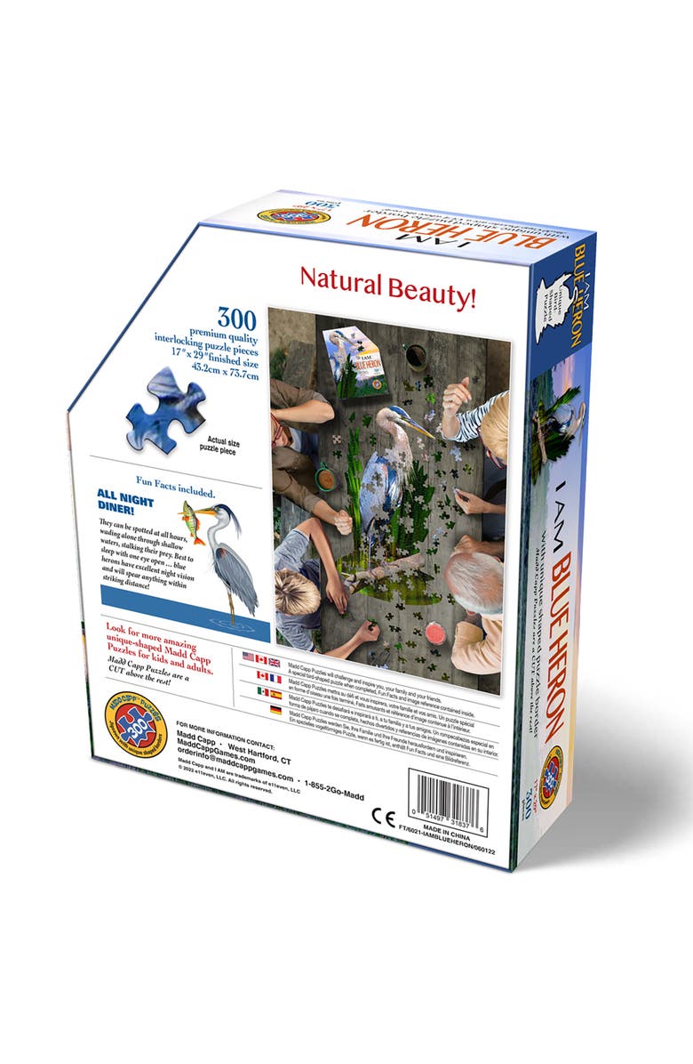 Madd Capp BLUE HERON 300 Piece Jigsaw Puzzle, Alternate, color, Multicolored