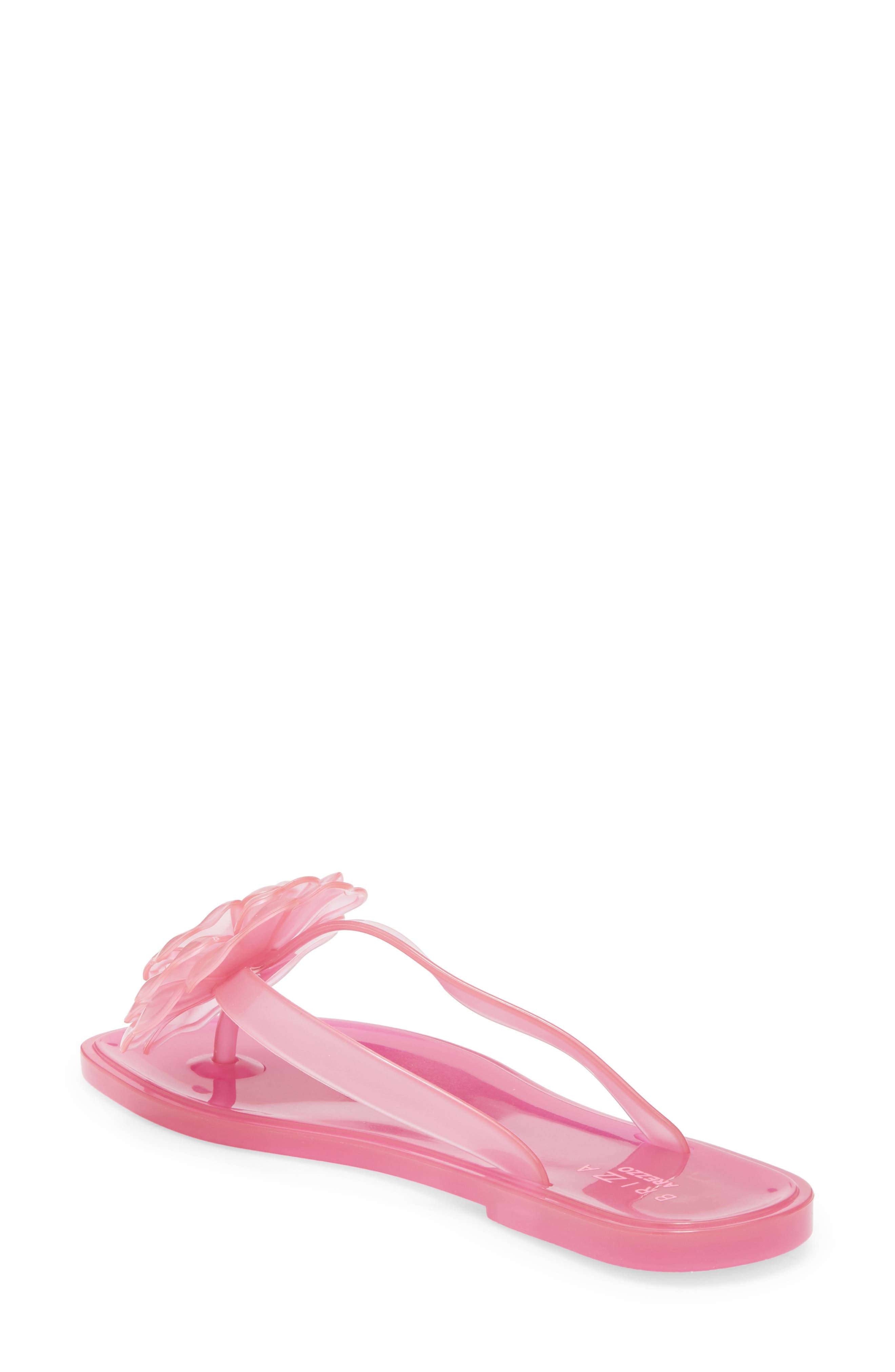 Jelly Flower Flip Flop, Alternate, color, PINK