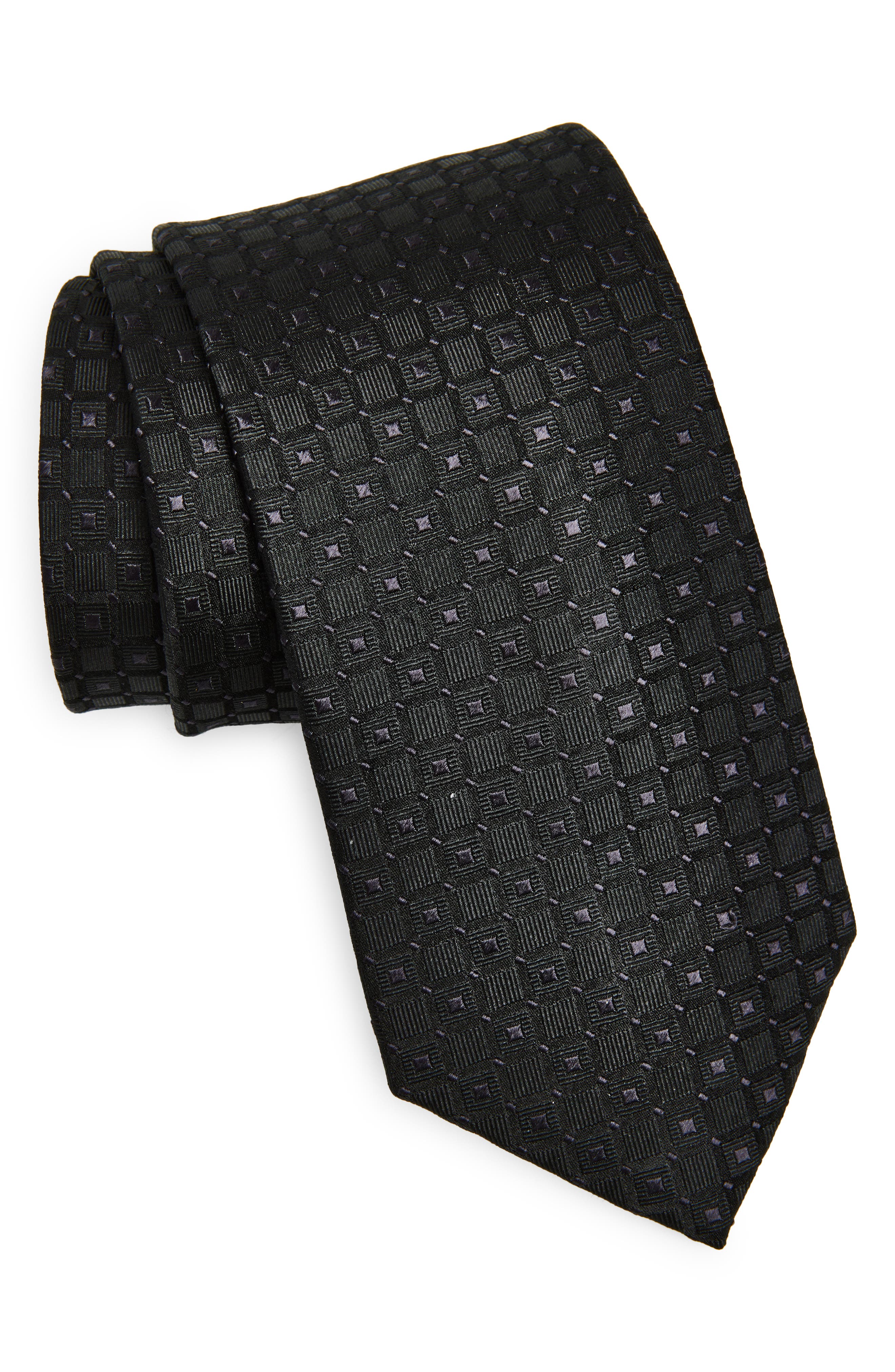 Duchamp Grid Silk Tie
