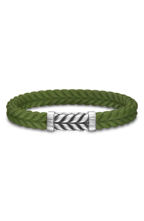 Men's Chevron Rubber Bracelet