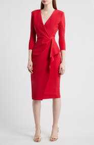 Chiara Boni La Petite Robe Zuhur Pleated Cocktail Sheath Dress