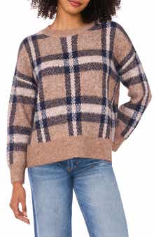 Plaid Jacquard Sweater