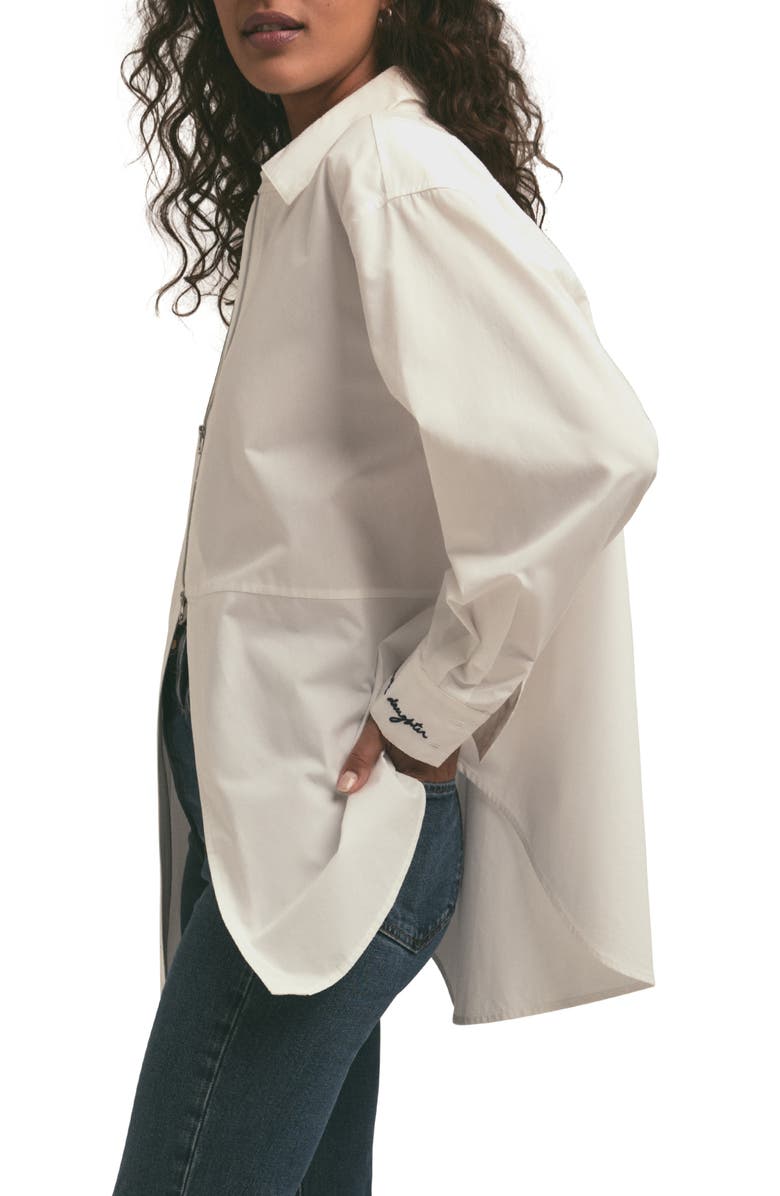 Favorite Daughter The Doors Always Open Oxford Shirt, Alternate, color, White