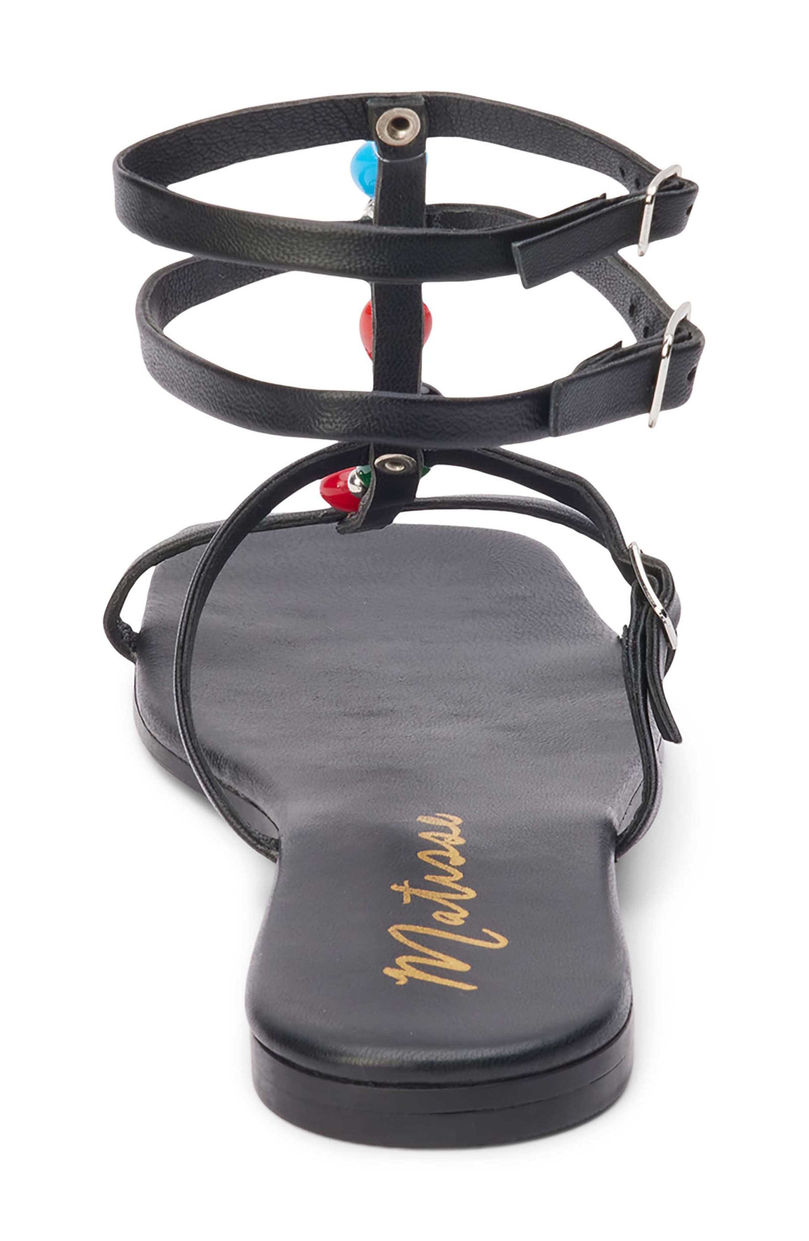 Matisse Verona Ankle Strap Sandal, Alternate, color, Black Leather