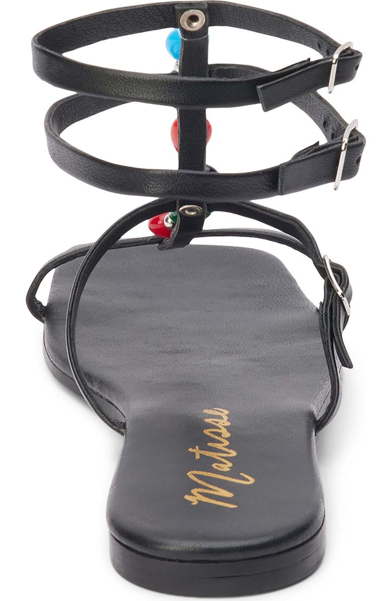 Matisse Verona Ankle Strap Sandal, Alternate, color, Black Leather