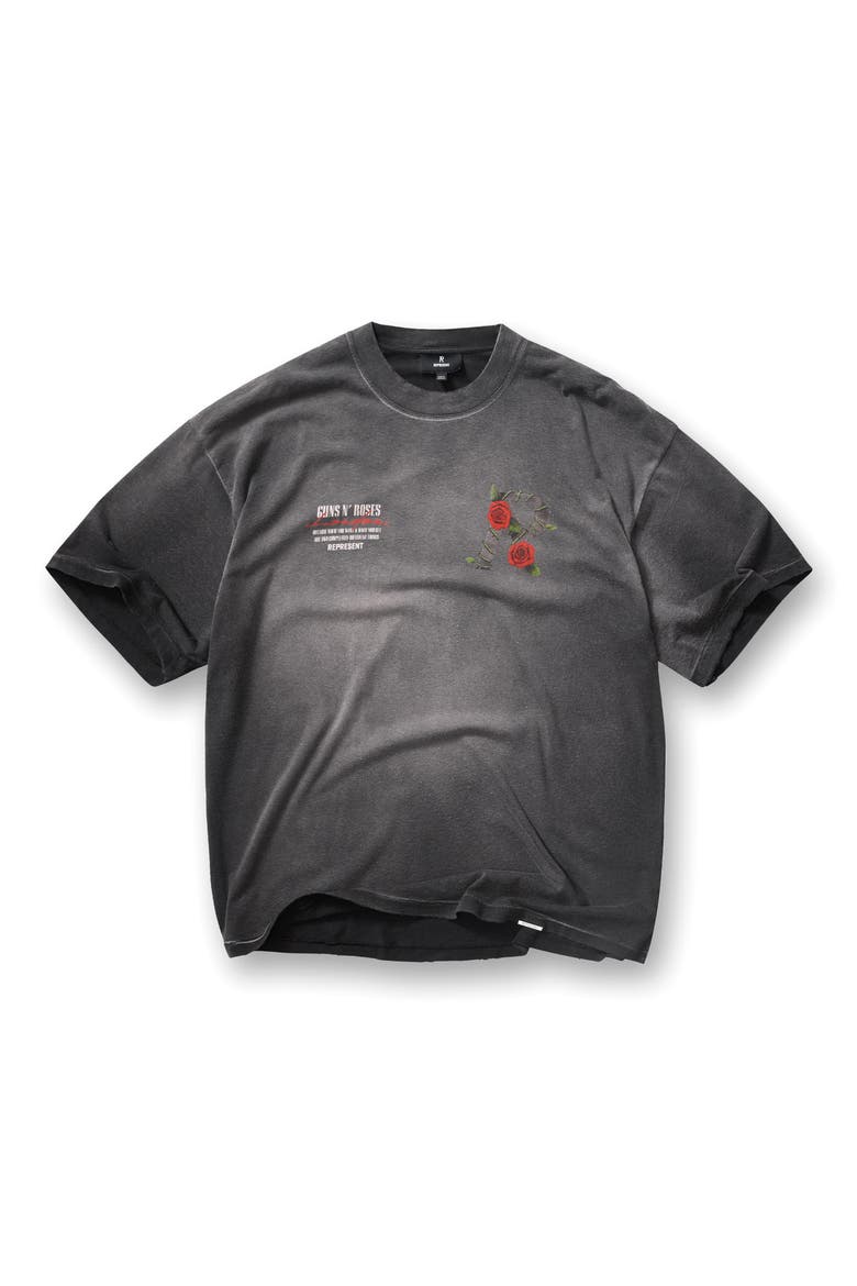 G 'n' R Tour T-Shirt, Alternate, color, STAINED BLACK
