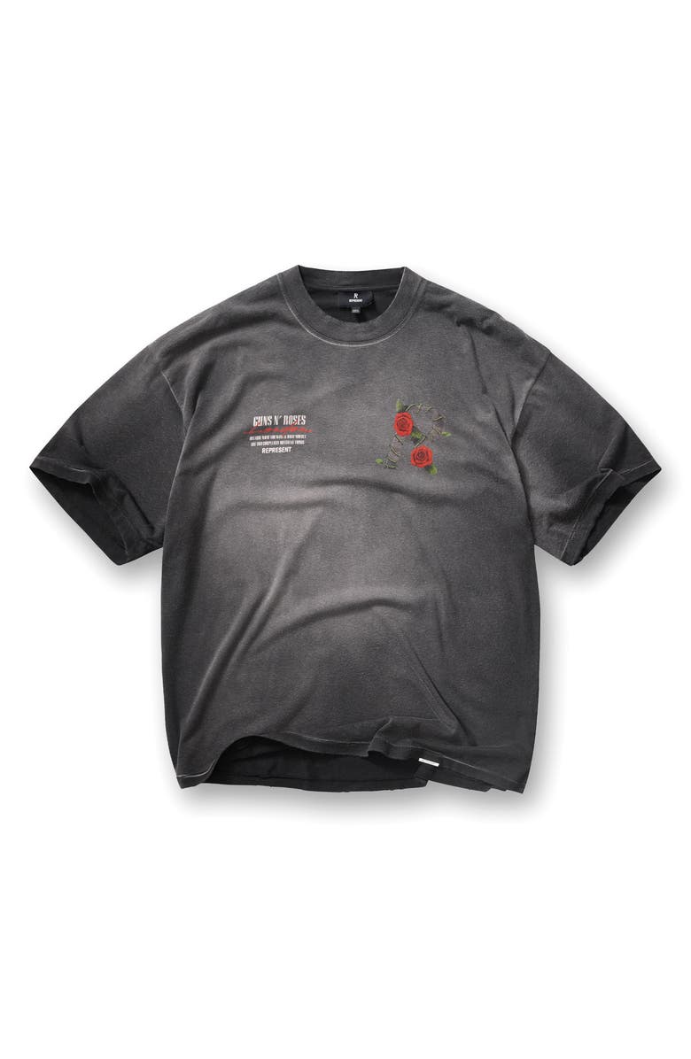 Represent G 'n' R Tour T-Shirt, Alternate, color, Stained Black