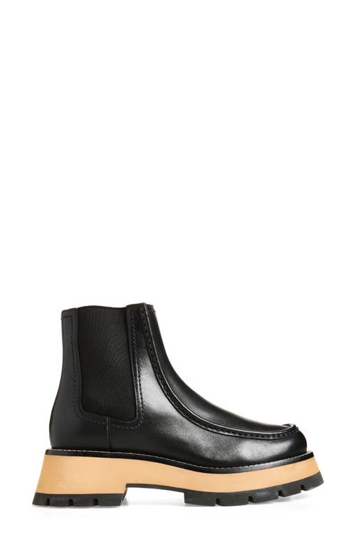 3.1 Phillip Lim Kate Lug Sole Platform Chelsea Boot In Black