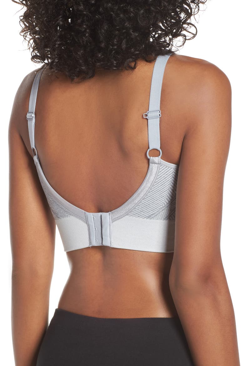 Spirit Sports Bra, Alternate, color, GREY LIGHT/ WHITE