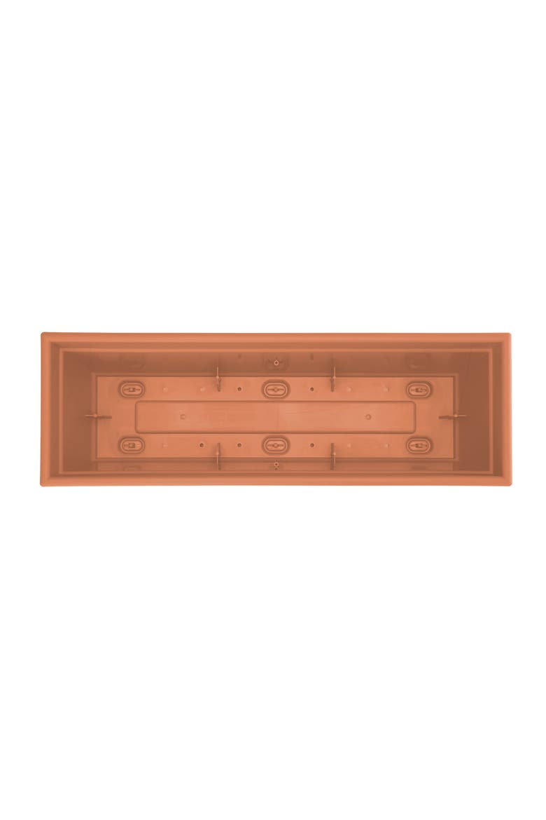 24 Inch Dayton Window Box Planter, Coral, Alternate, color, Brown