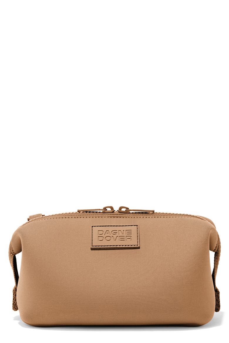 Hunter Small Neoprene Toiletry Bag, Main, color, CAMEL
