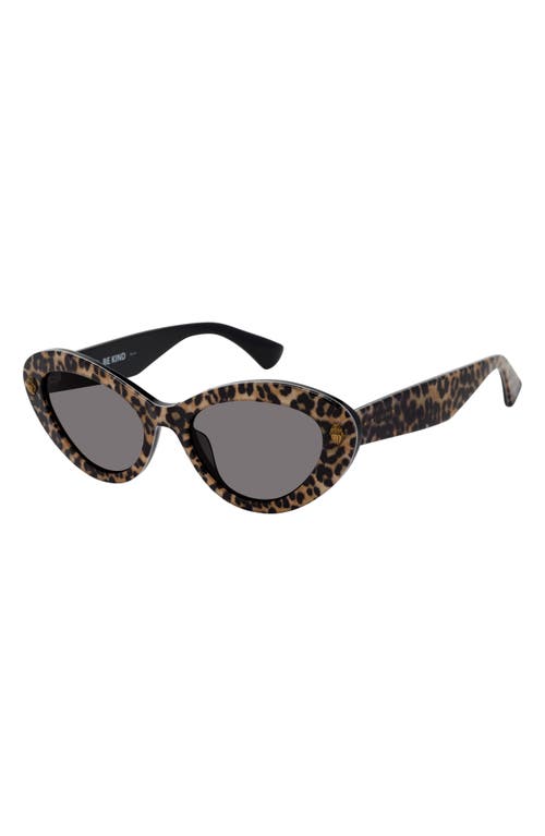 Kurt Geiger Cat Eye Sunglasses, 60mm In Leopard/smoke