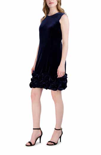 Donna Ricco Ruffle Hem Sleeveless Dress