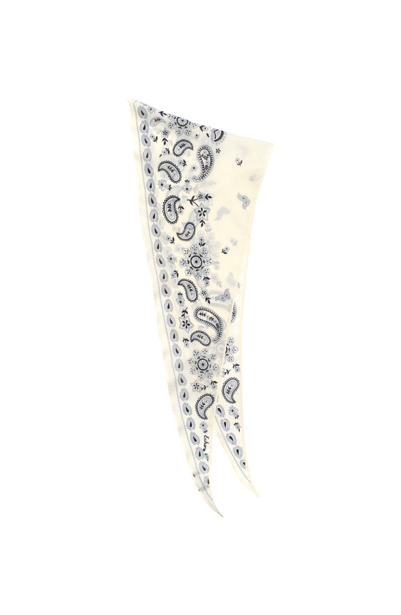 Echo Bandana Triangle Scarf, Alternate, color, Cream