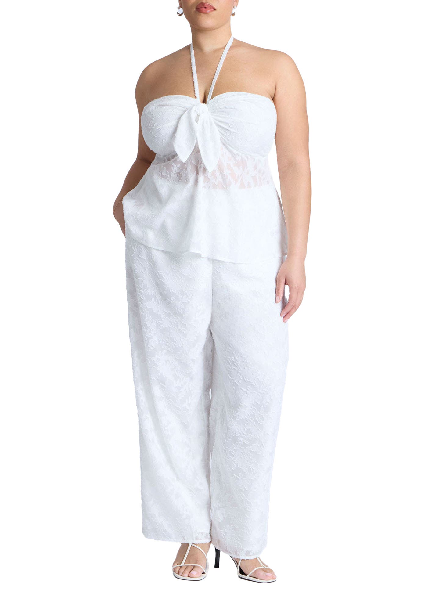 Textured Jacquard Pants