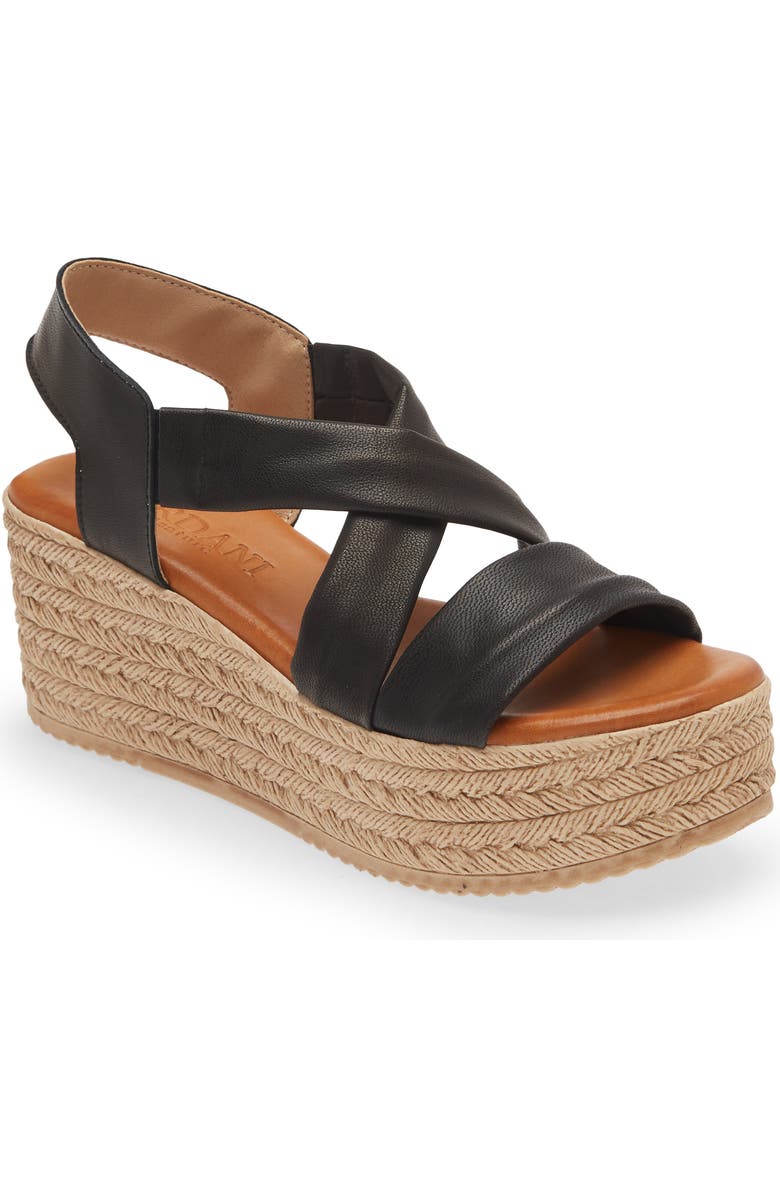 Cordani Brently Espadrille Platform Wedge Sandal, Main, color,