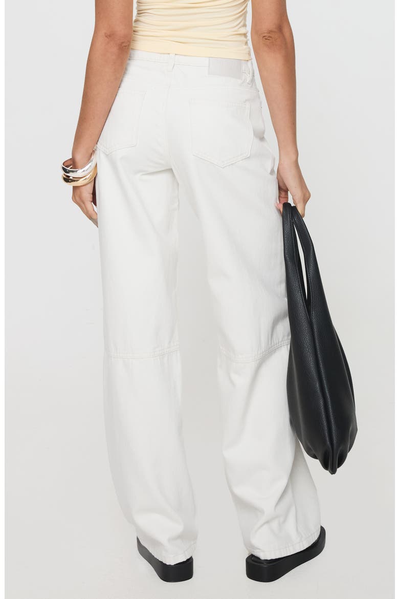 Lando Low Rise Straight Leg Jeans, Alternate, color, WHITE