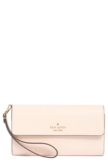 Kate Spade New York Madison Travel Trifold Wallet In Powdered Sugar