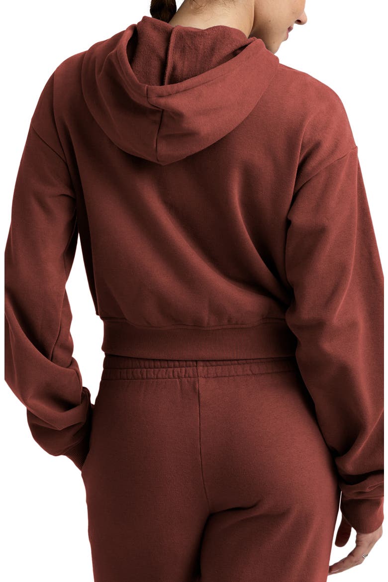 LuxeFleece Zip-Up Hoodie, Alternate, color, CINNAMON