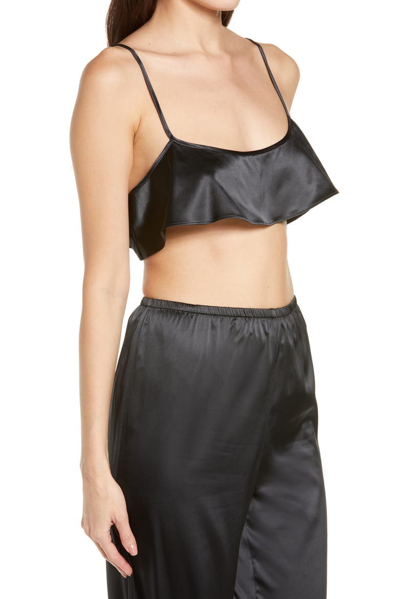Woven Shine Cami, Alternate, color, ONYX