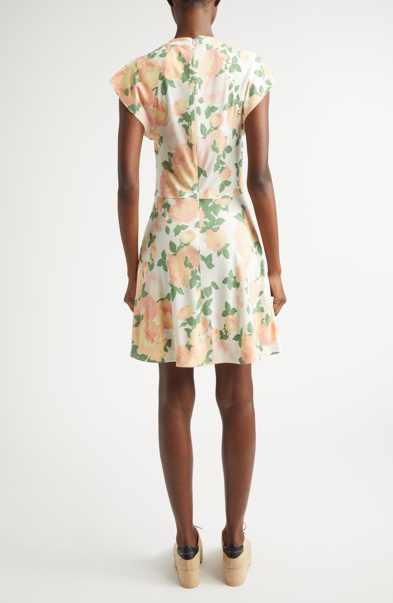 Stella McCartney Peony Print Dress, Alternate, color, Multicolor Pink