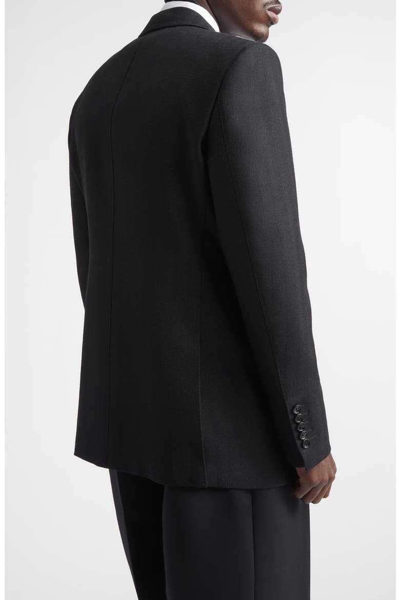 Shelton Wool Herringbone Sport Coat, Alternate, color, BLACK