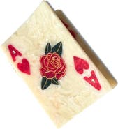 Solar Eclipse Ace of Hearts Hair Claw Clip