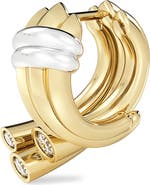 TABAYER Oera Sheaf Huggie Hoop Earrings