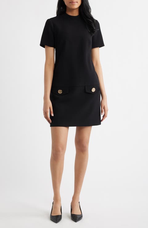 Stretch Mock Neck Dress