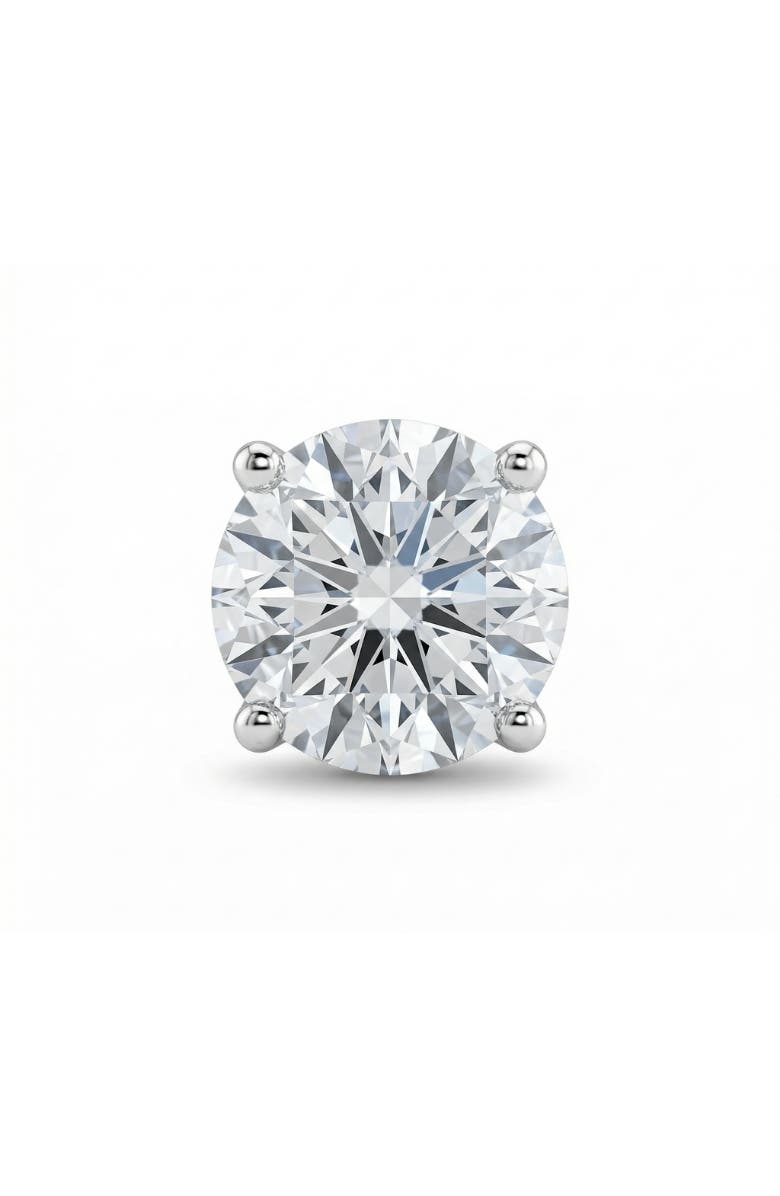 Bliss Diamond 1/2 - 2 Ct Single Diamond Stud in 14k Gold One Earring Lab Grown, Main, color, White Gold - 2Ct